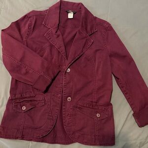 Women's Burgundy/ Plum Vintage Blazer